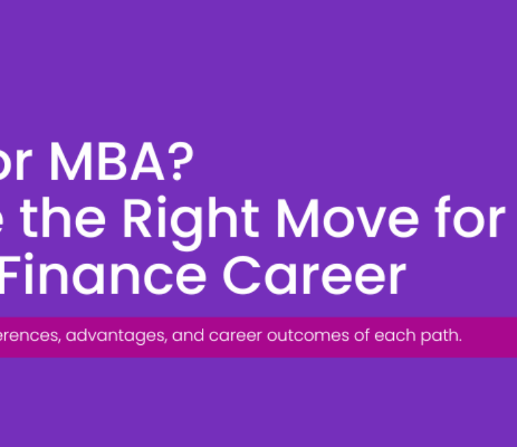 CFA vs MBA for Finance Careers: Which Path Is Right for You?